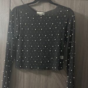 Pearl Beaded Shear Top